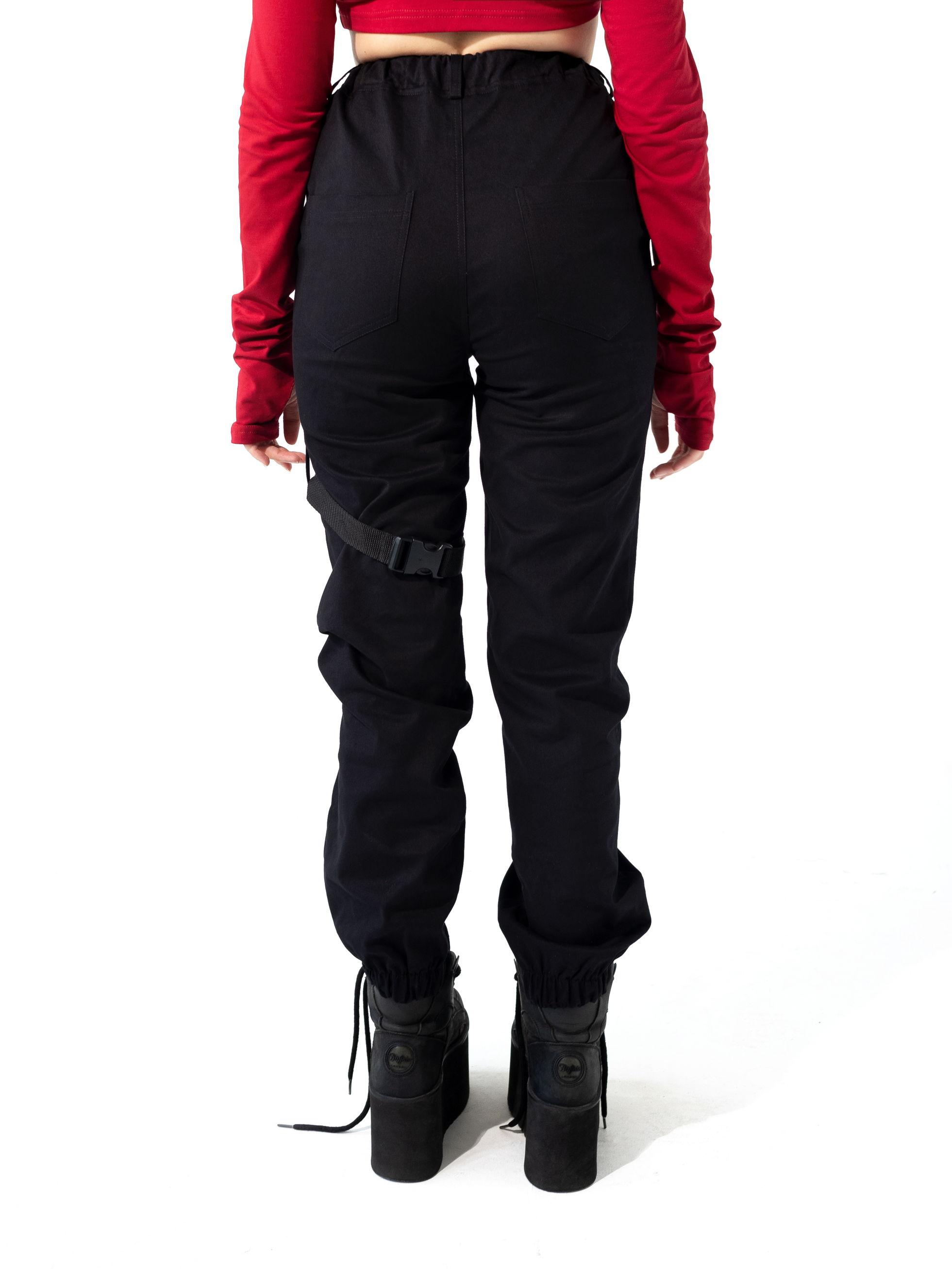 2 джоггеры женские черные на резинке