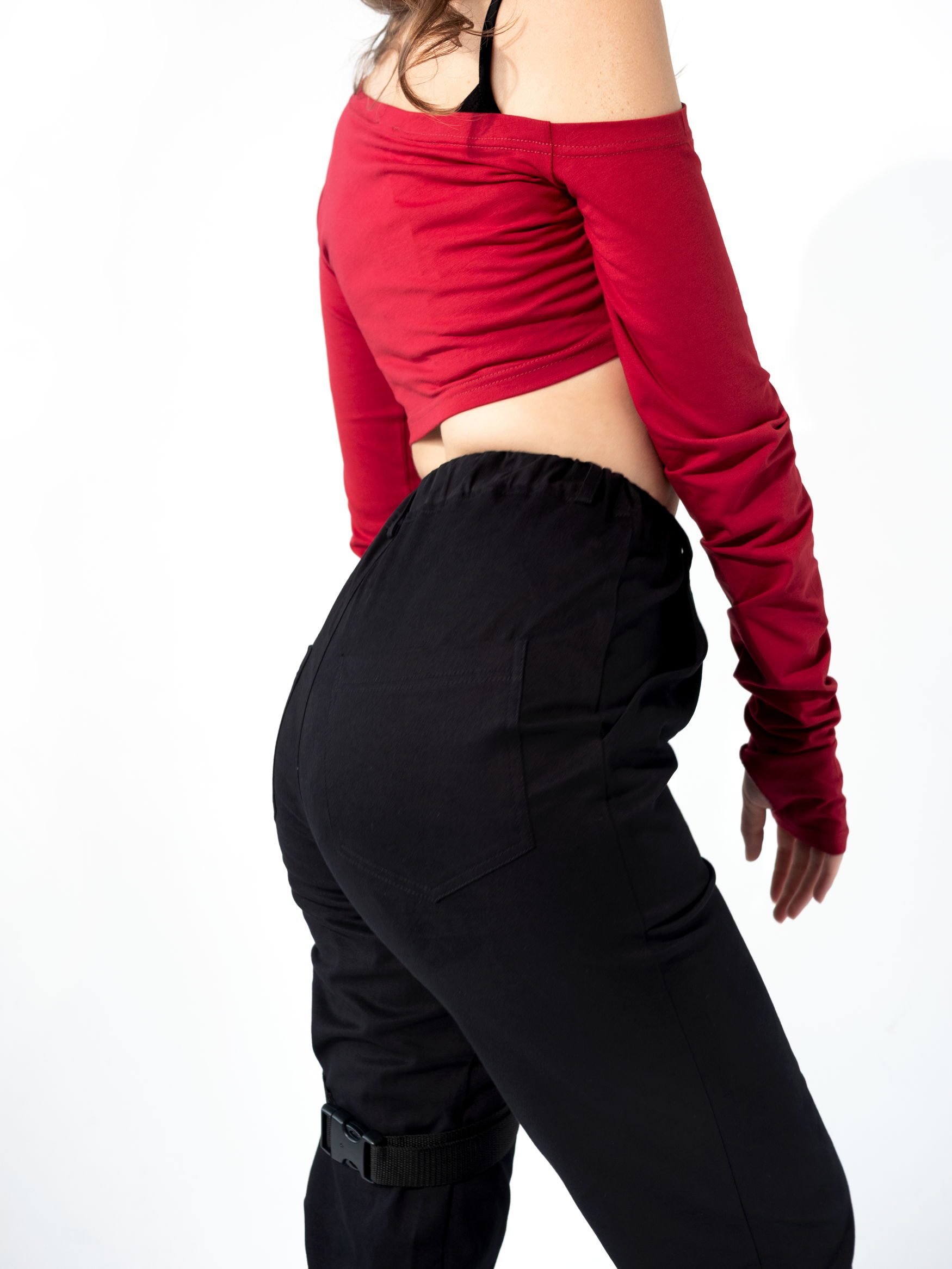 3 джоггеры женские черные на резинке