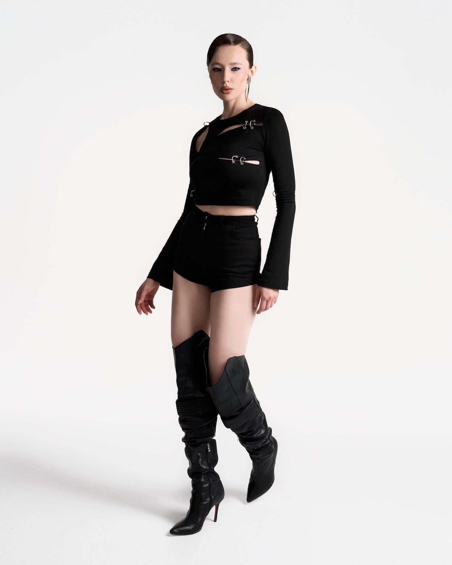 SKVO 01105 longsliv girl next door black min