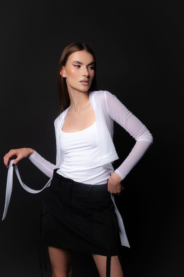 Кофта TIE с завязками white