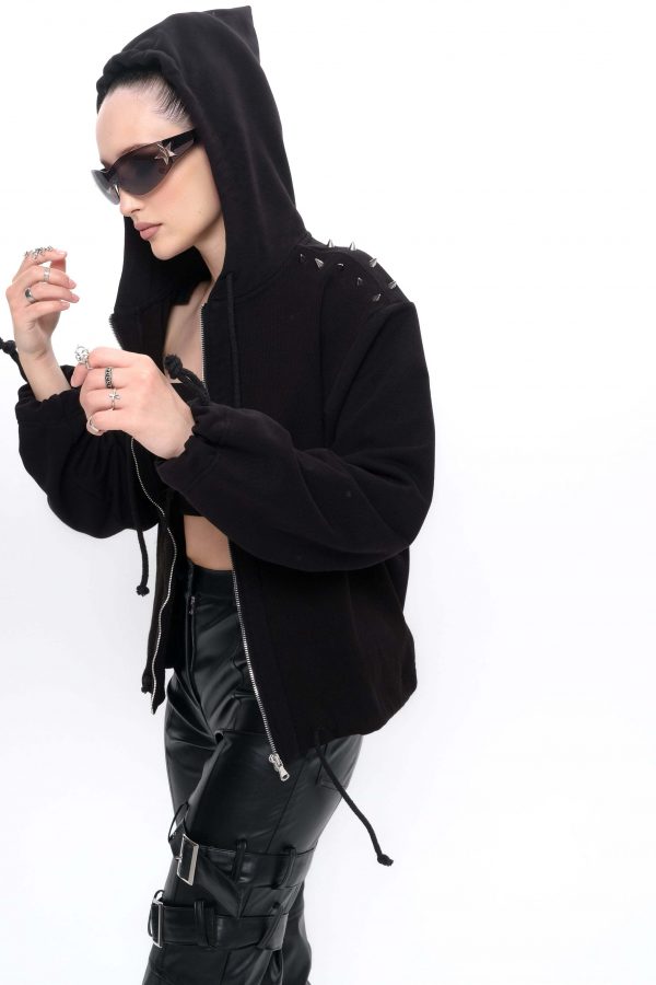 Худи на молнии STN 2.0 с шипами